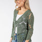 Tie Front Crochet Cardigan