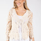Tie Front Crochet Cardigan
