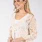 Tie Front Crochet Cardigan
