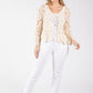 Tie Front Crochet Cardigan