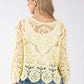 Tie Front Crochet Cardigan