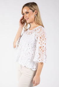 Crochet Knit Top