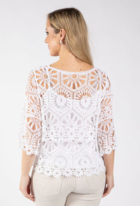 Crochet Knit Top