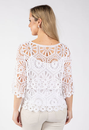 Crochet Knit Top