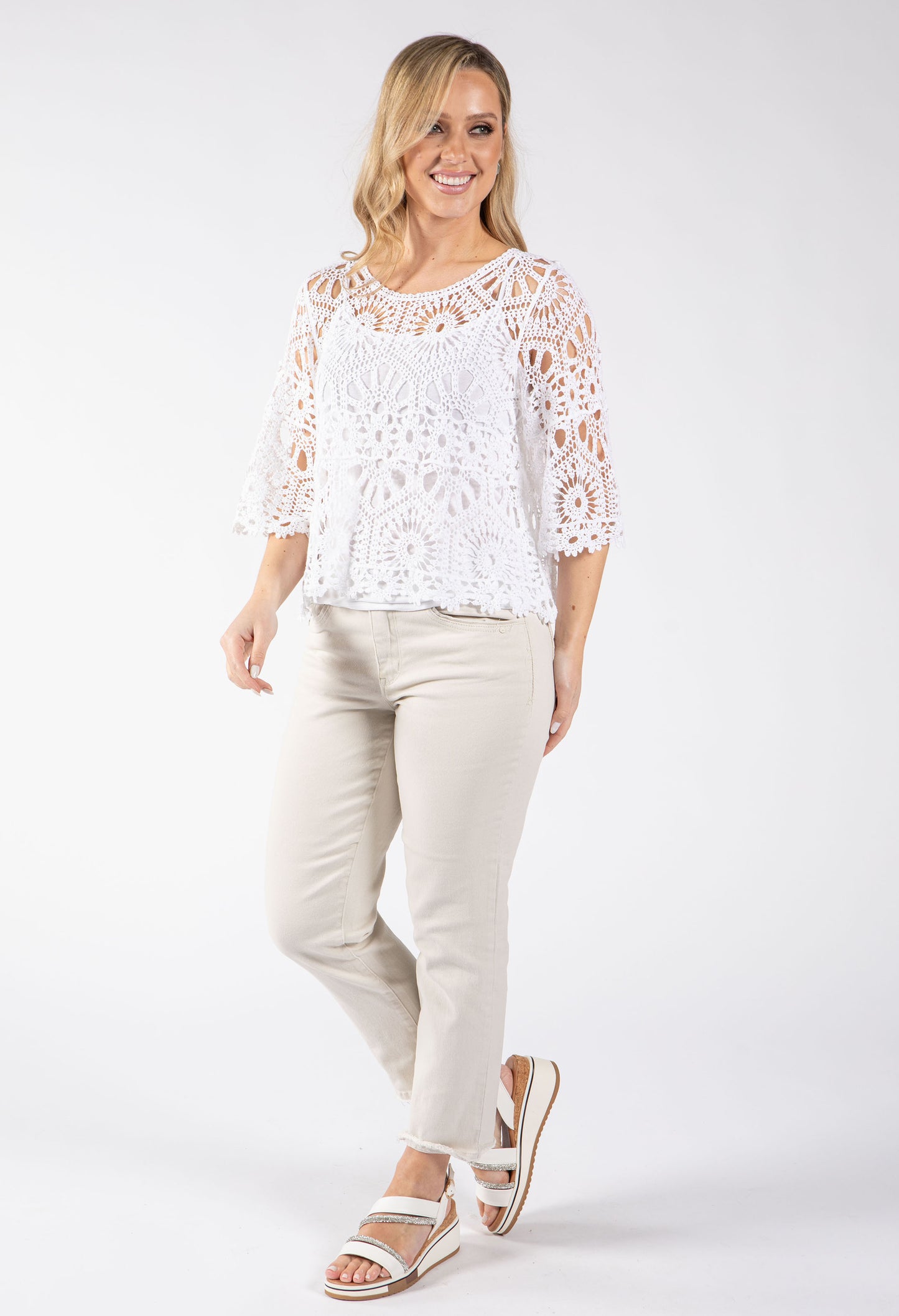 Crochet Knit Top