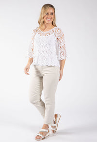 Crochet Knit Top