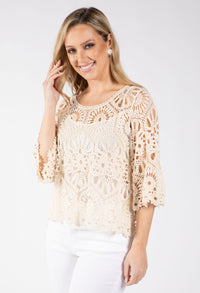 Crochet Knit Top