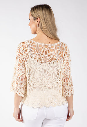 Crochet Knit Top