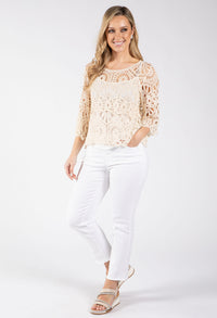 Crochet Knit Top