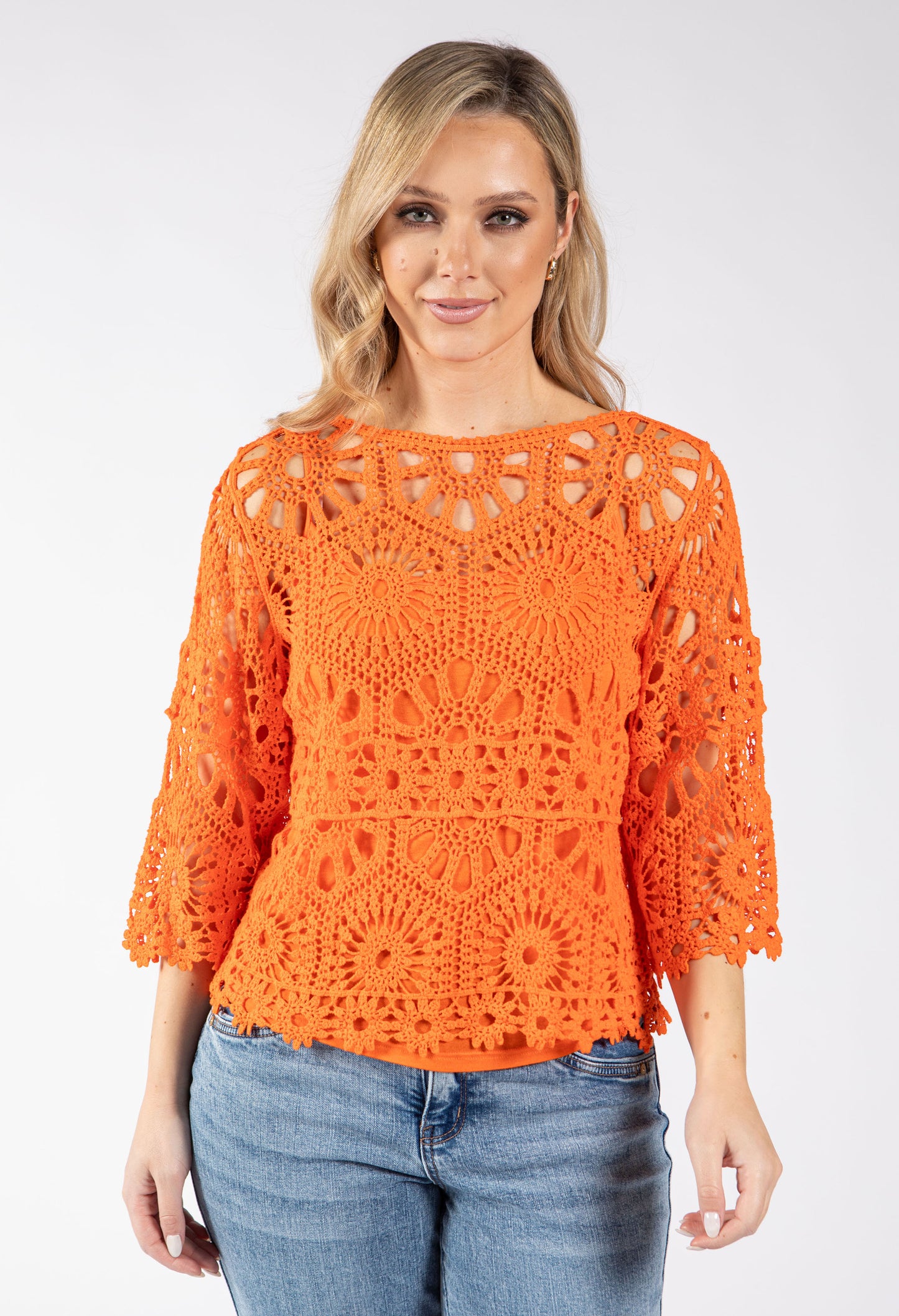 Crochet Knit Top