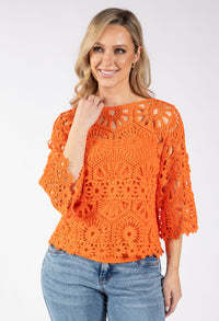 Crochet Knit Top