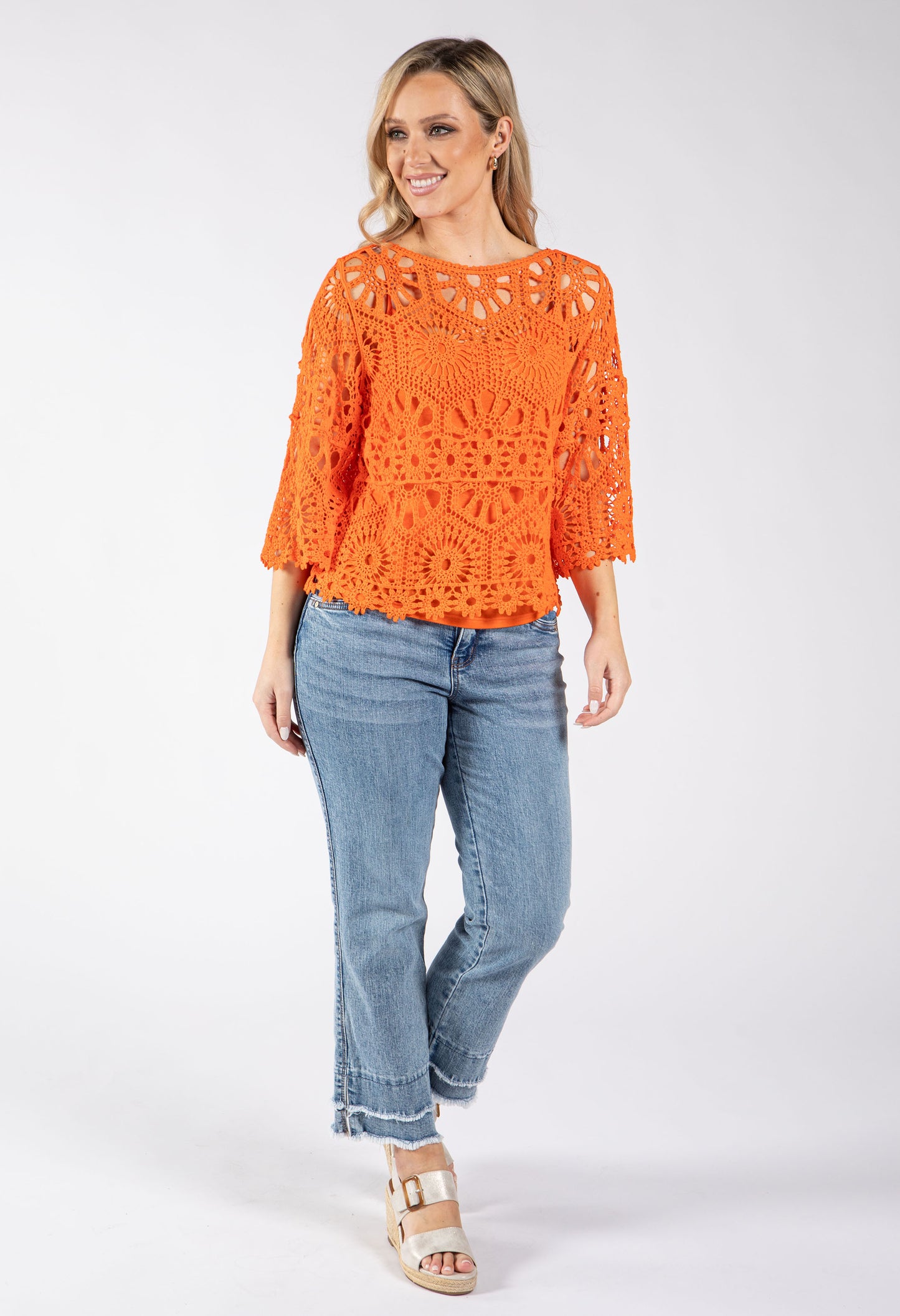 Crochet Knit Top