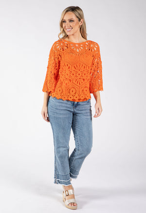 Crochet Knit Top