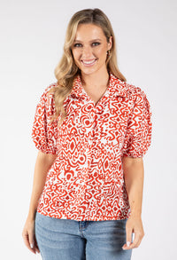 Abstract Print Blouse