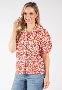 Abstract Print Blouse