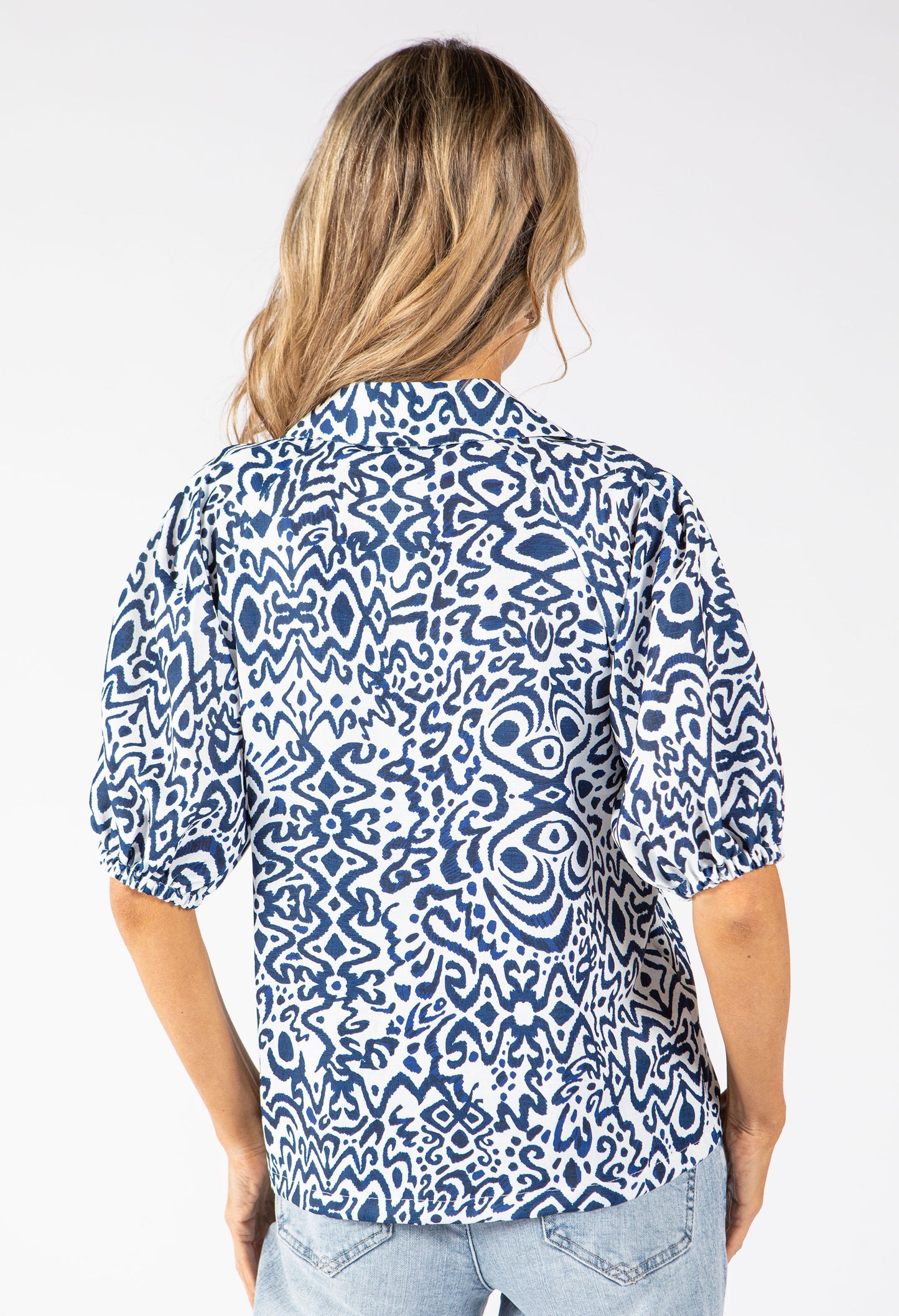 Abstract Print Blouse