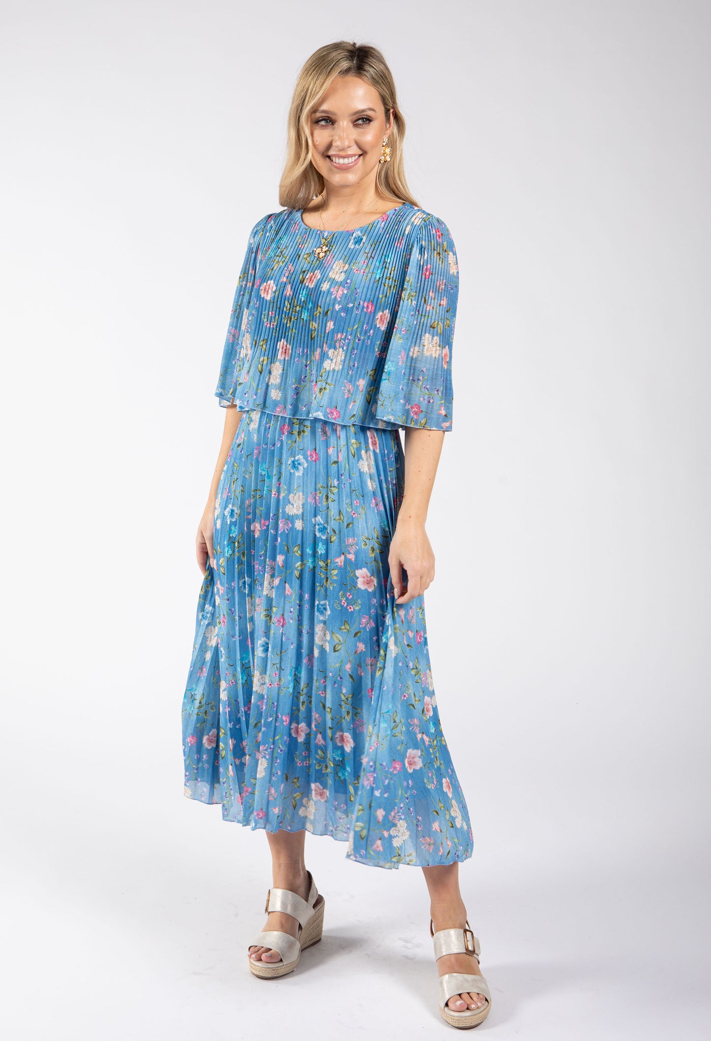Mini Bloom Plisse Dress