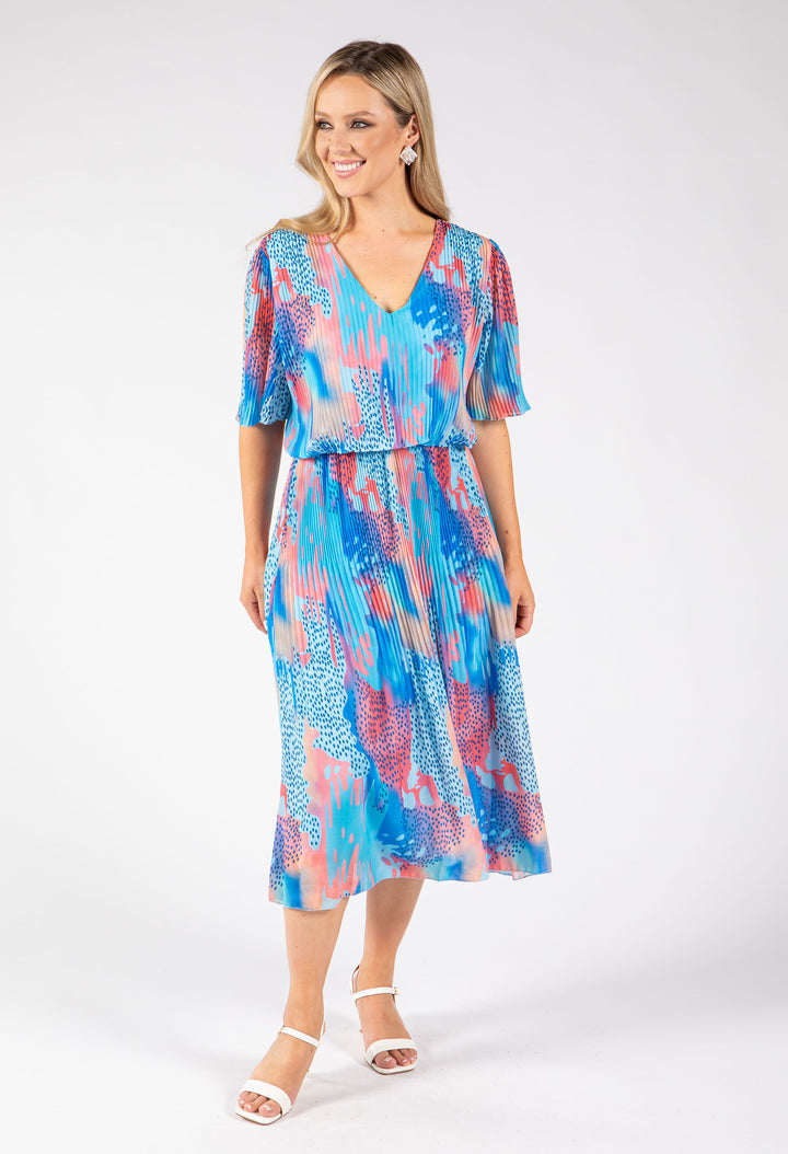 Multi Plisse Dress