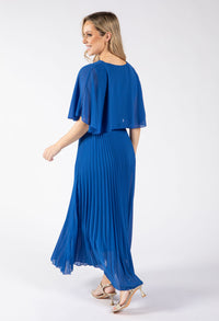 Olivia Plisse Pleated Wrap Midi Dress
