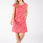 Floral Print Linen Dress