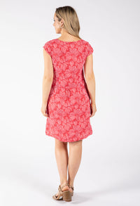 Floral Print Linen Dress