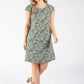 Floral Print Linen Dress