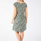 Floral Print Linen Dress