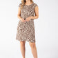 Zebra Print Linen Dress