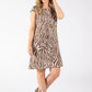 Zebra Print Linen Dress