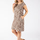 Zebra Print Linen Dress