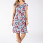 Floral Print Linen Dress