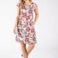 Floral Print Linen Dress