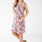 Floral Print Linen Dress