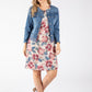 Floral Print Linen Dress
