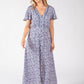 Rosemarine Ditsy Print Midi Dress