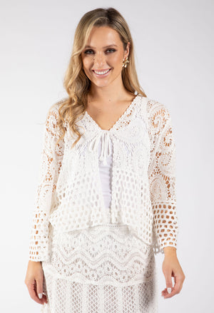 Crochet Knit Cardigan