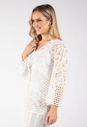 Crochet Knit Cardigan
