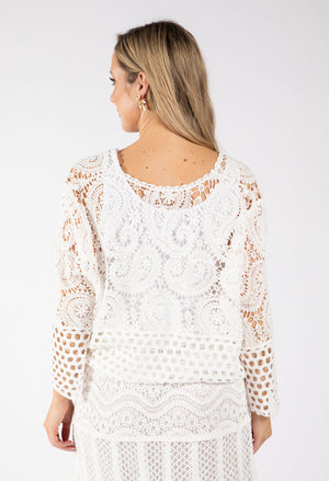 Crochet Knit Cardigan