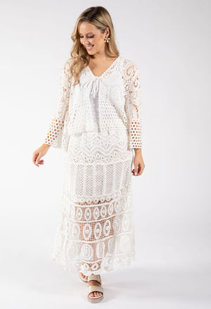 Crochet Knit Cardigan