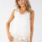 Broderie Anglaise Sleeveless Top