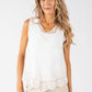 Broderie Anglaise Sleeveless Top