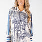 Satin Touch Animal Print Blouse