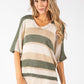 Striped Lurex Knit Jumper
