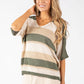 Striped Lurex Knit Jumper