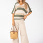 Striped Lurex Knit Jumper