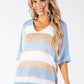 Striped Lurex Knit Jumper