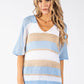 Striped Lurex Knit Jumper