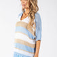 Striped Lurex Knit Jumper