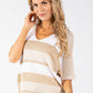 Striped Lurex Knit Jumper