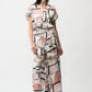 Wide-leg Abstract Trousers